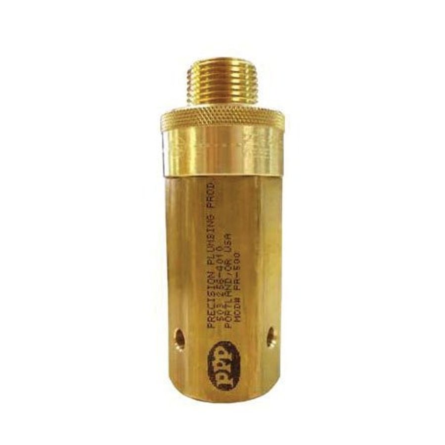 Pace Supply Trap Primer Valve, 11/4 in, 43/8 in L, 1/2 in, MNPT x FNPT