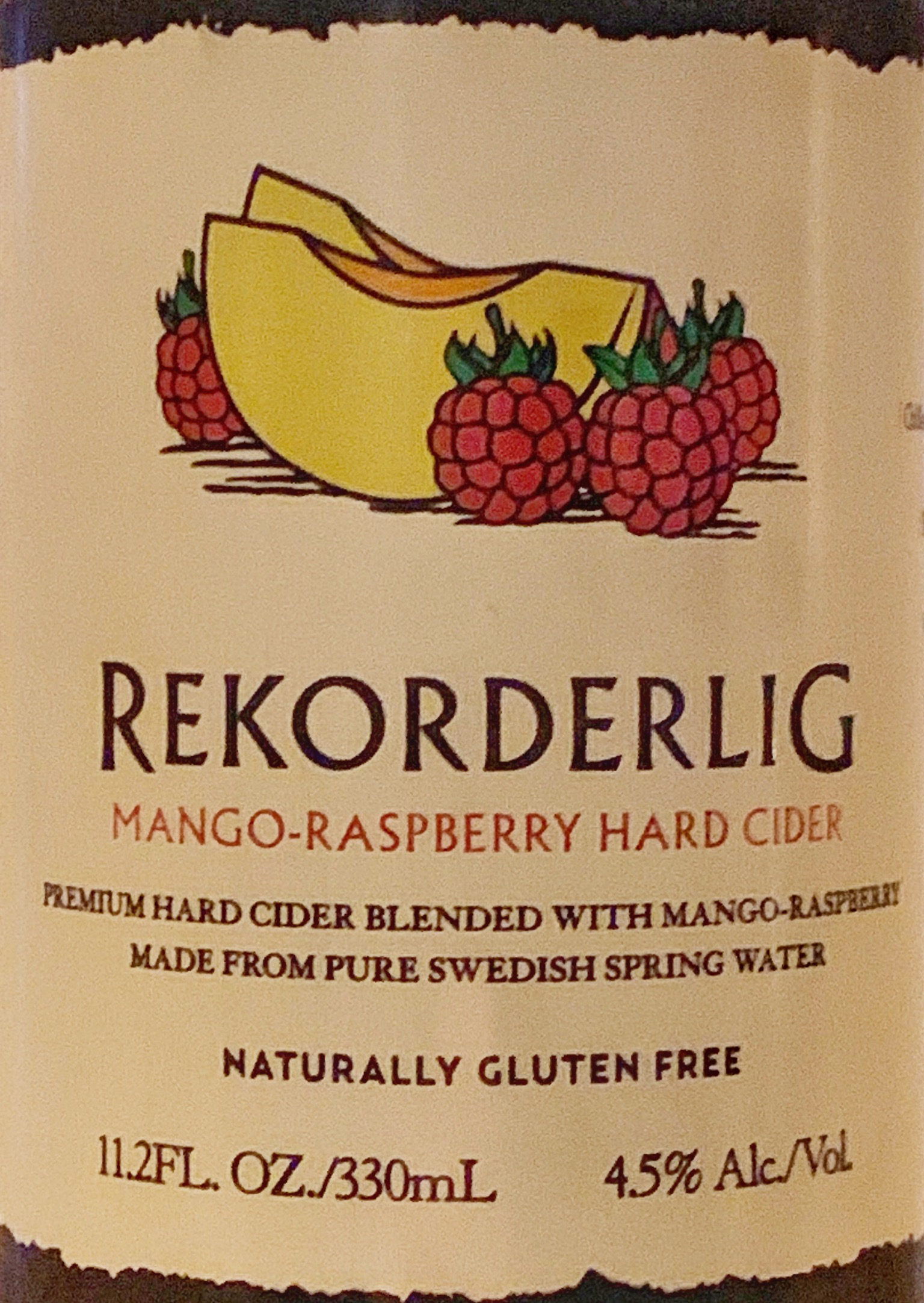 MangoRaspberry Hard Cider Rekorderlig Cider Nerd