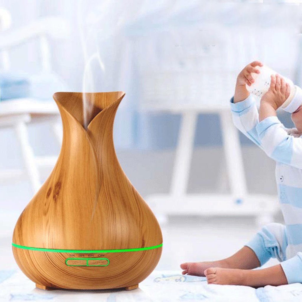 SoothingAir™ 400 400ml Wood Grain Essential Oil Diffuser