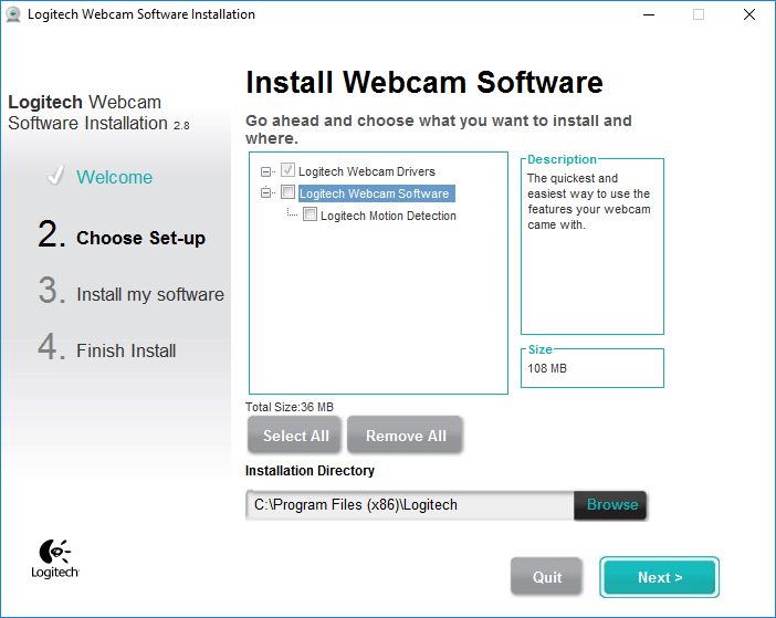Logitech web camera not working LUMOplay