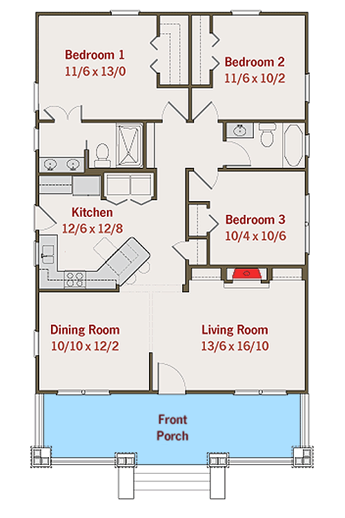 Adorable Bungalow House Plan 50105PH Architectural