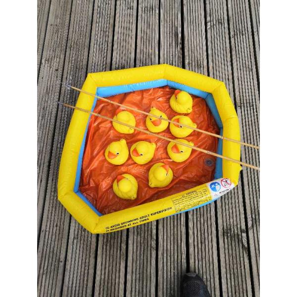 Borrow Hook a duck game with numbered ducks