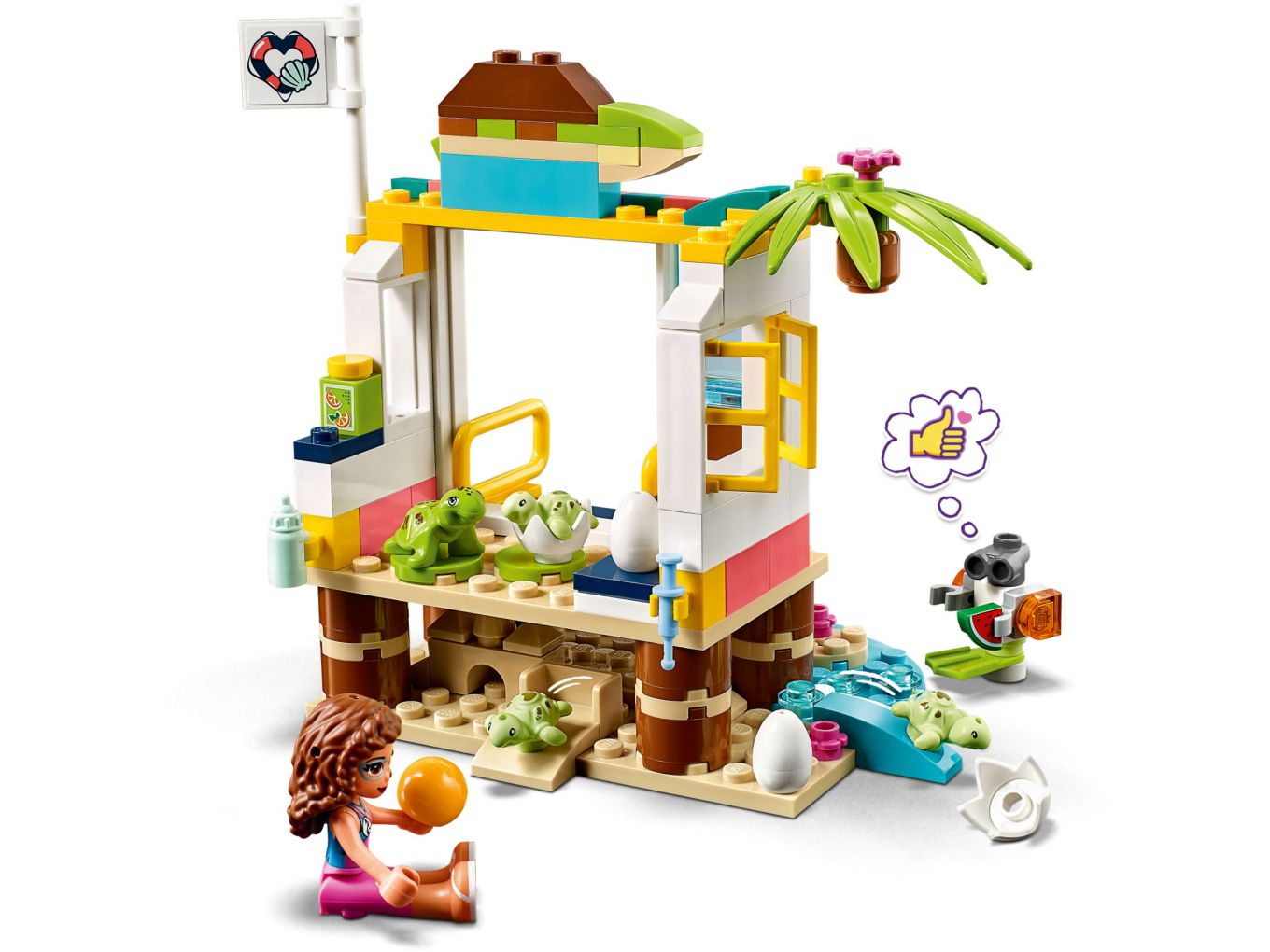 LEGO Friends 41376 Turtle Rescue Set Back The
