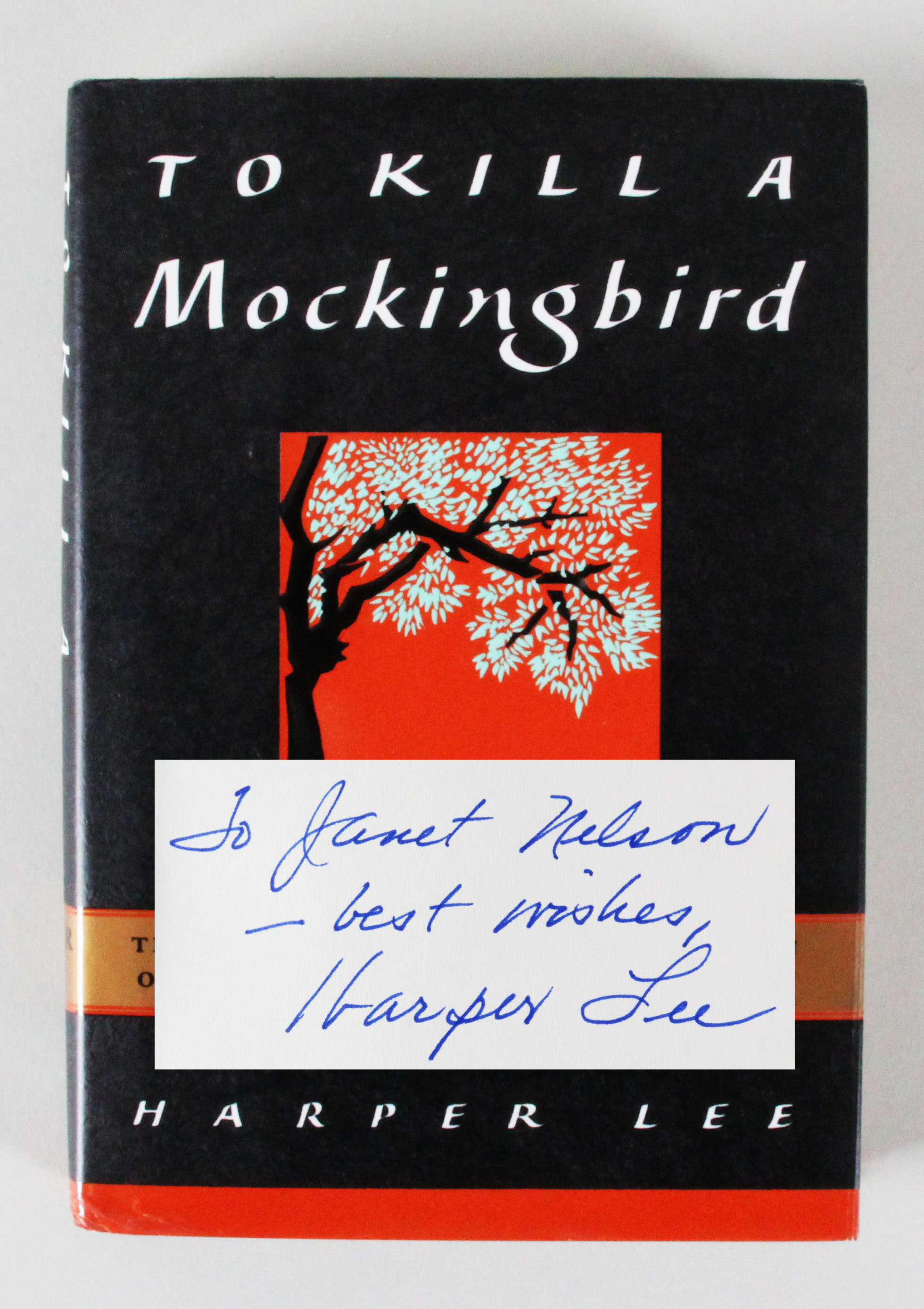 Harper Lee Signed Book To Kill A Mockingbird COA JSA Memorabilia Expert