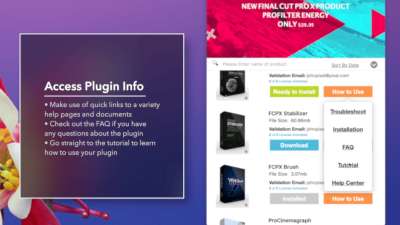 PFS Installer Final Cut Pro X and Motion 5 Special Effects , Plugins