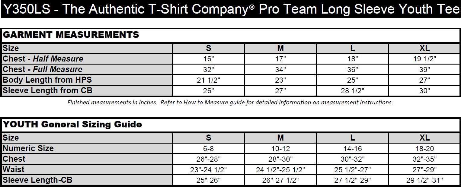 Custom ATC Pro Team Long Sleeve Youth Tee - Coastal Reign