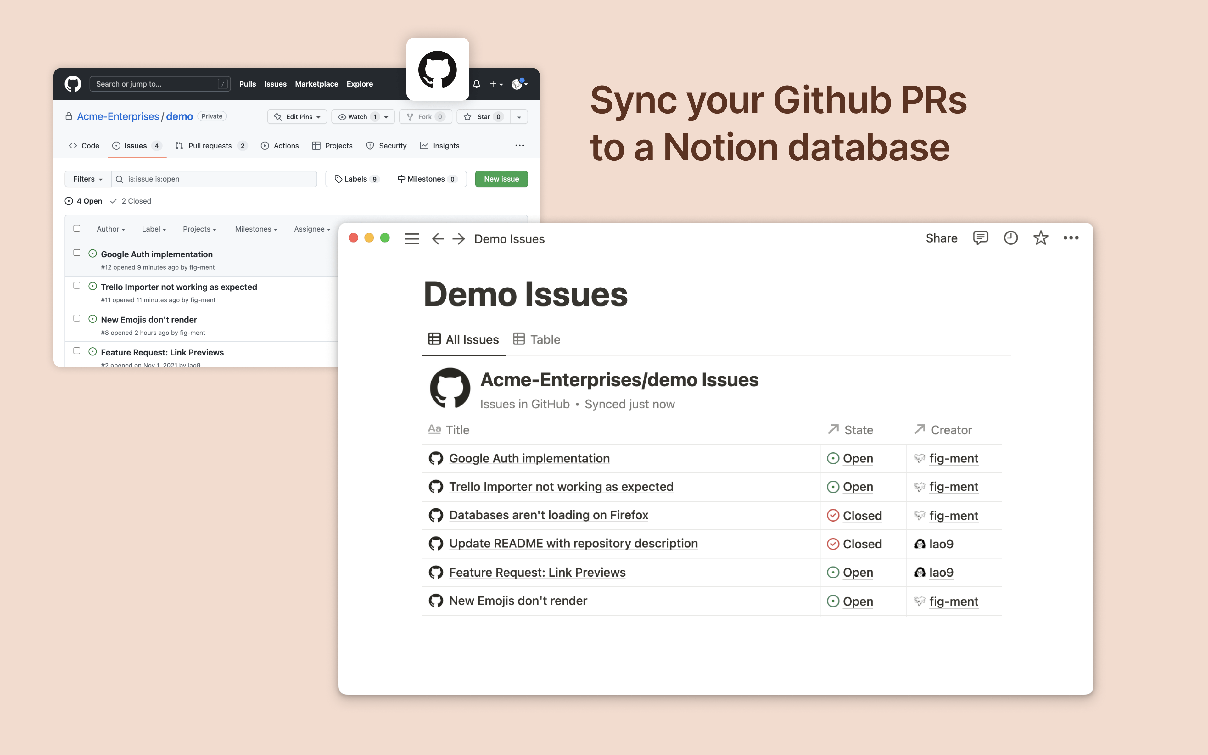 GitHub Integrations Connect Your Apps with Notion