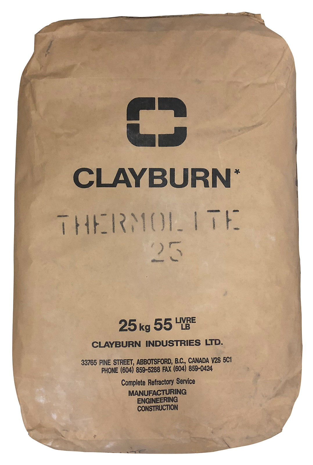 A Clayburn Thermolite 25 original container