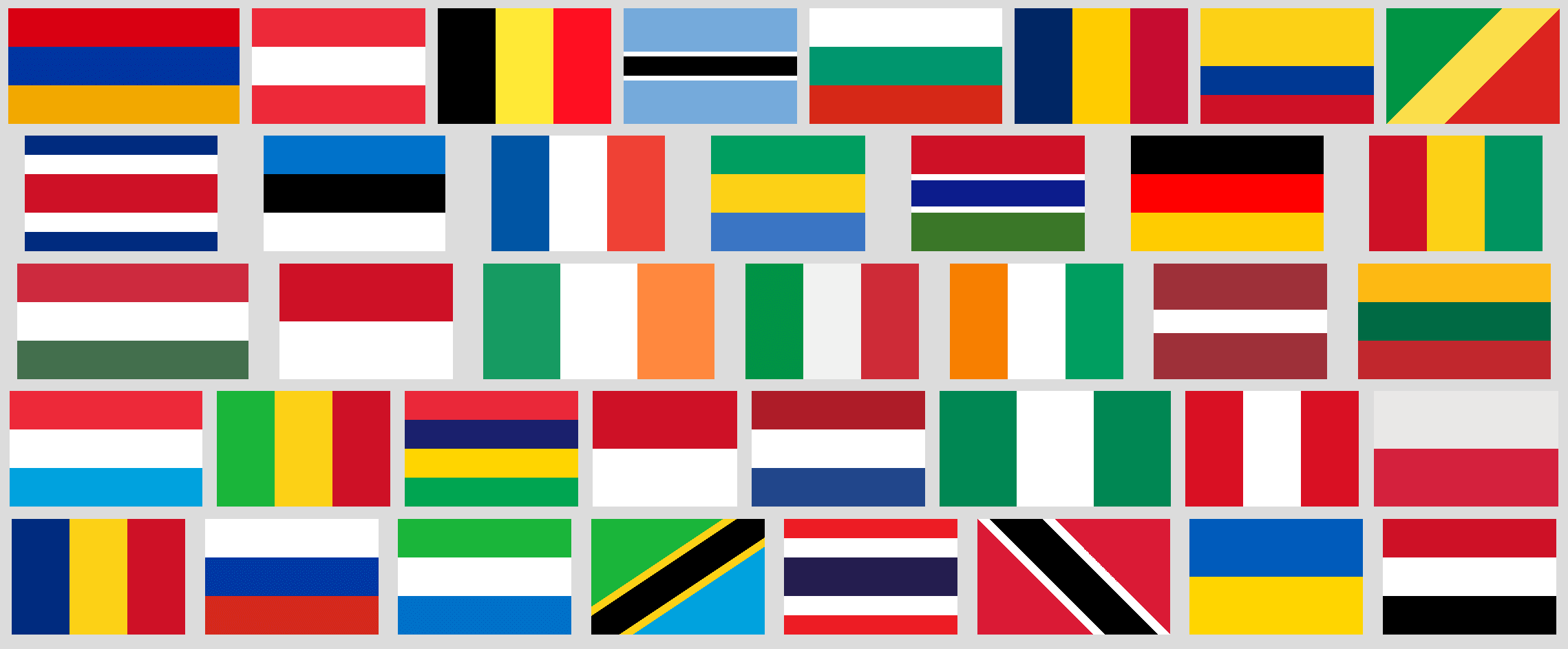 Challenge CSS the world... flags! by Ana Tudor on CodePen