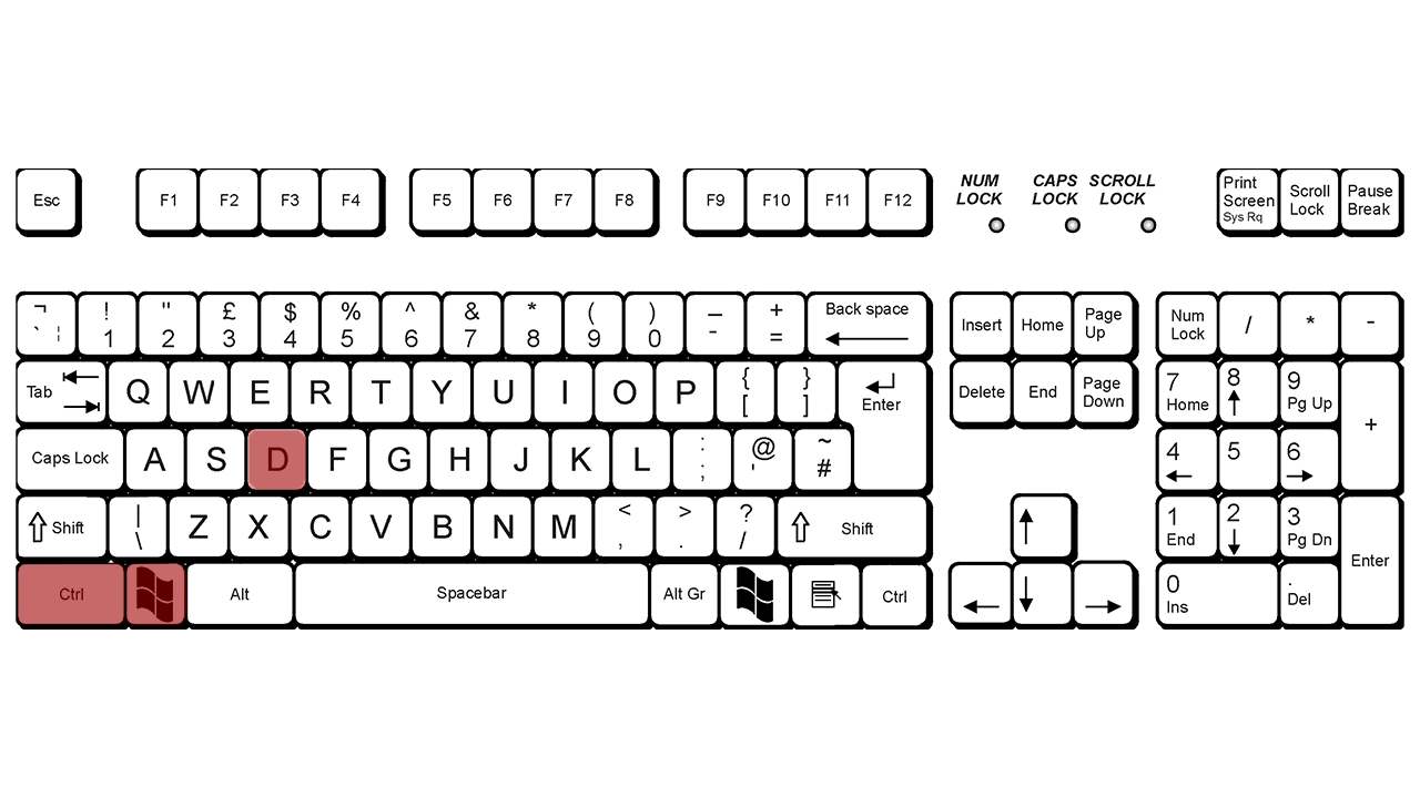 New Desktop Shortcut Keyboard Shortcut To Create New Desktop in Windows 10