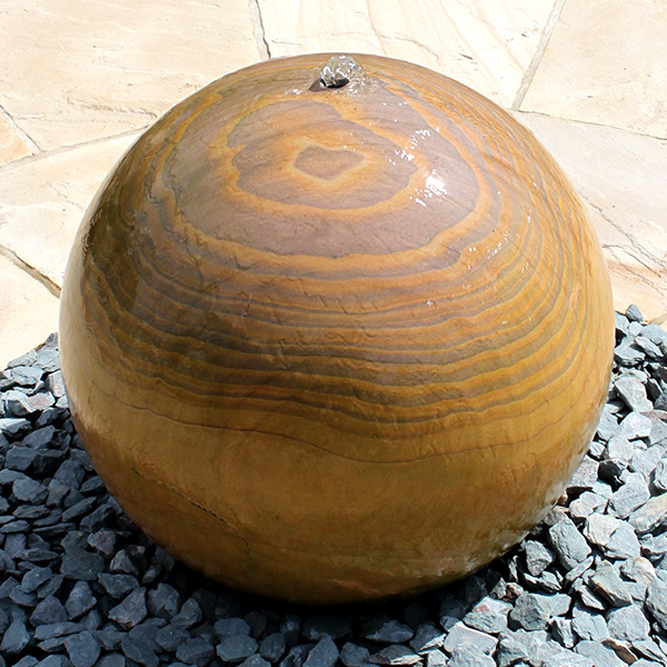 Rainbow Sandstone Sphere 50cm Diameter Water Feature Water Features 2 Go