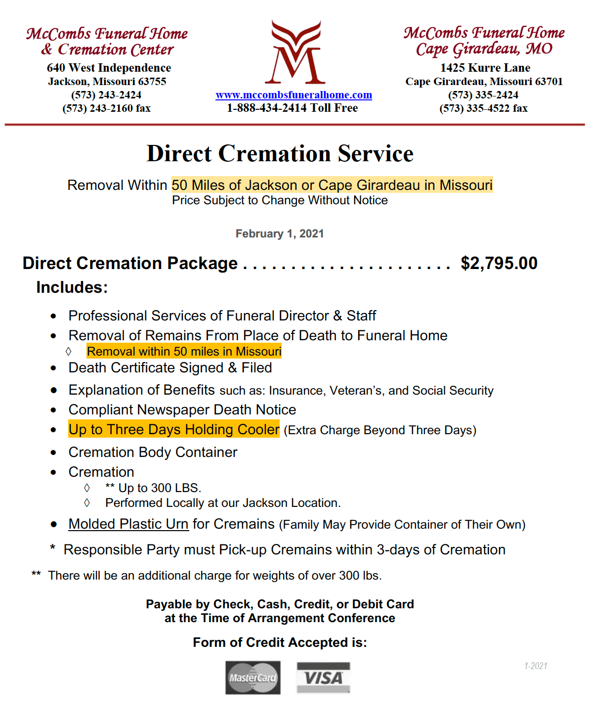 Funeral Home Inc. Jackson MO funeral home and cremation