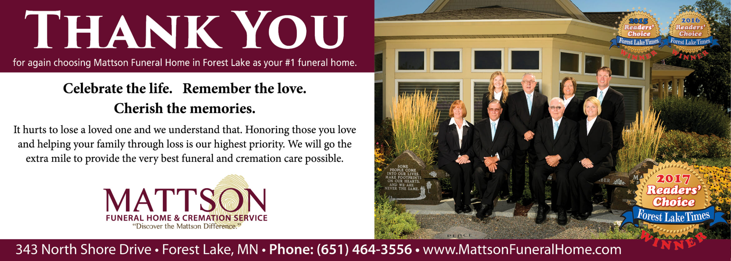 Mattson Funeral & Cremation Service Forest Lake MN funeral home and