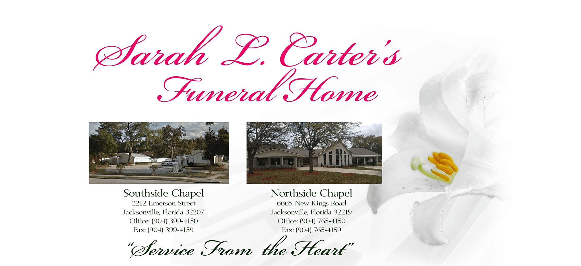 Sarah L. Carters Funeral Home Jacksonville FL funeral home and cremation