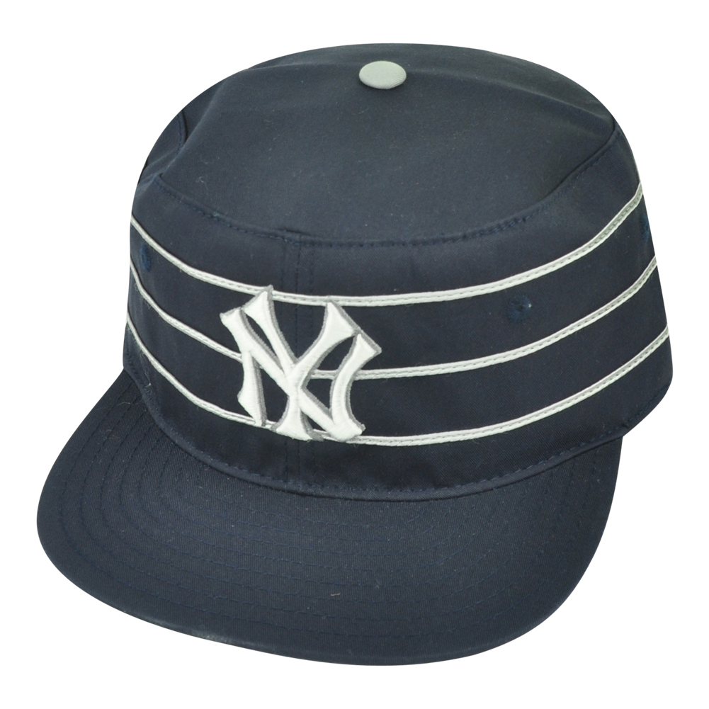 MLB New York Yankees Striped American Needle Snapback Pillbox Hat Cap