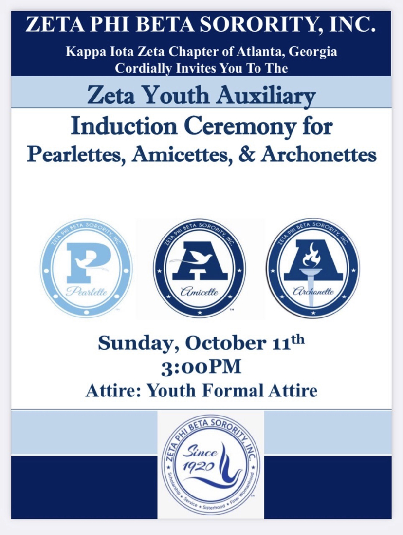 Events Youth Interest meeting Zeta Phi Beta Sorority Inc. Kappa