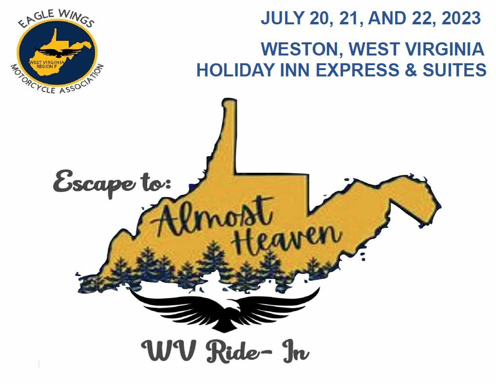 2023 WV RideIn Almost to Heaven Events Eagle Wings Motorcycle