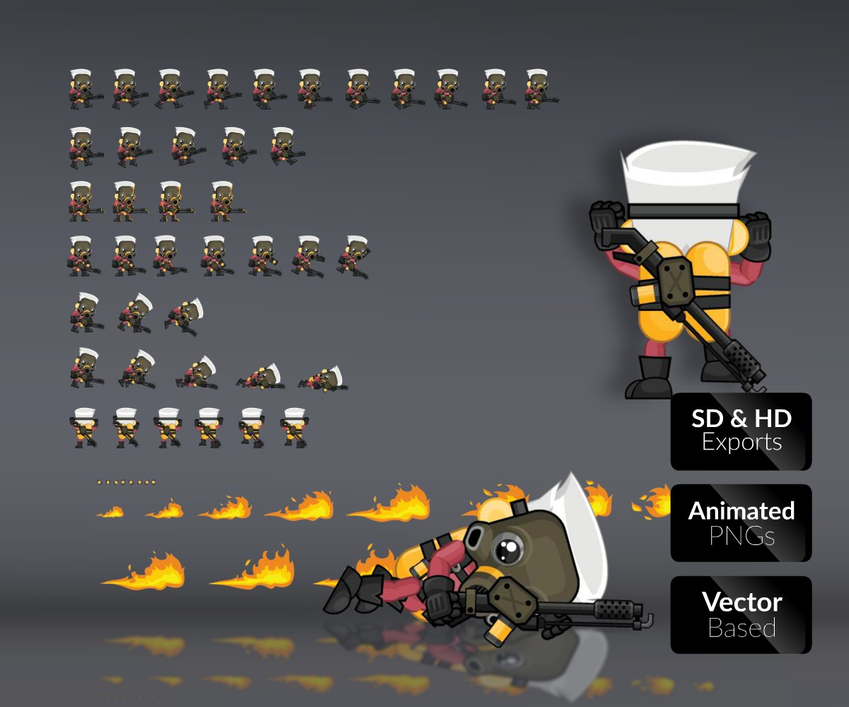 Super Sprite Bundle 4 Game Art Partners