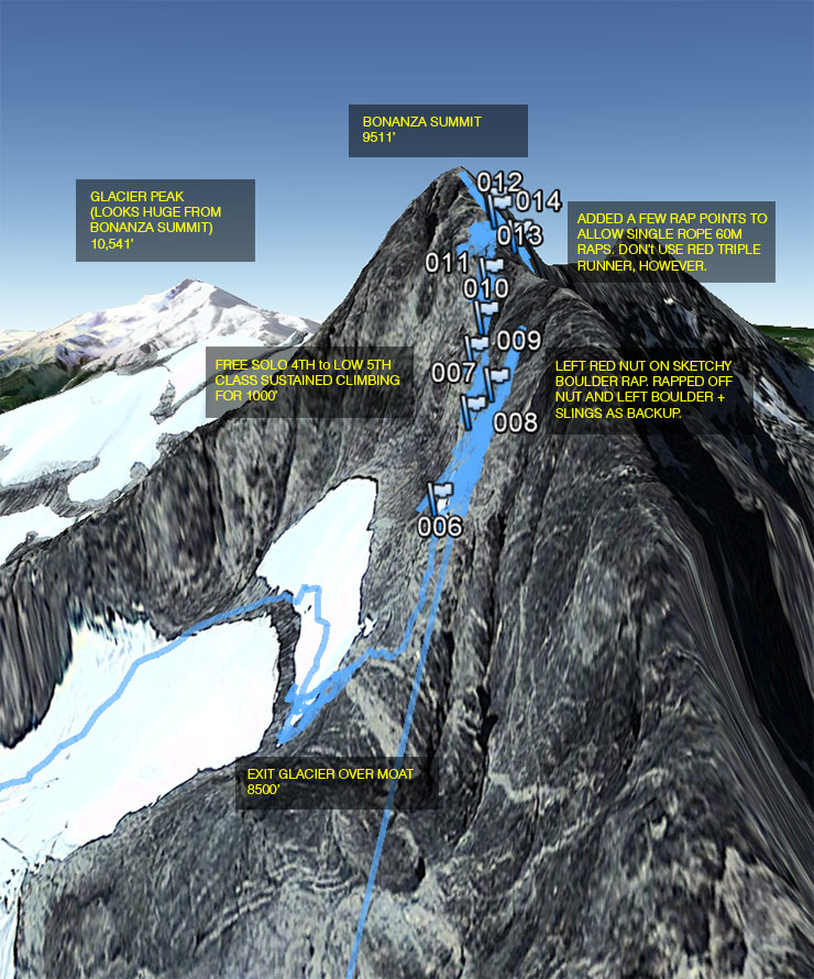 Bonanza Peak, East Face, North Cascades, WA LIGHT AND DARKNESS