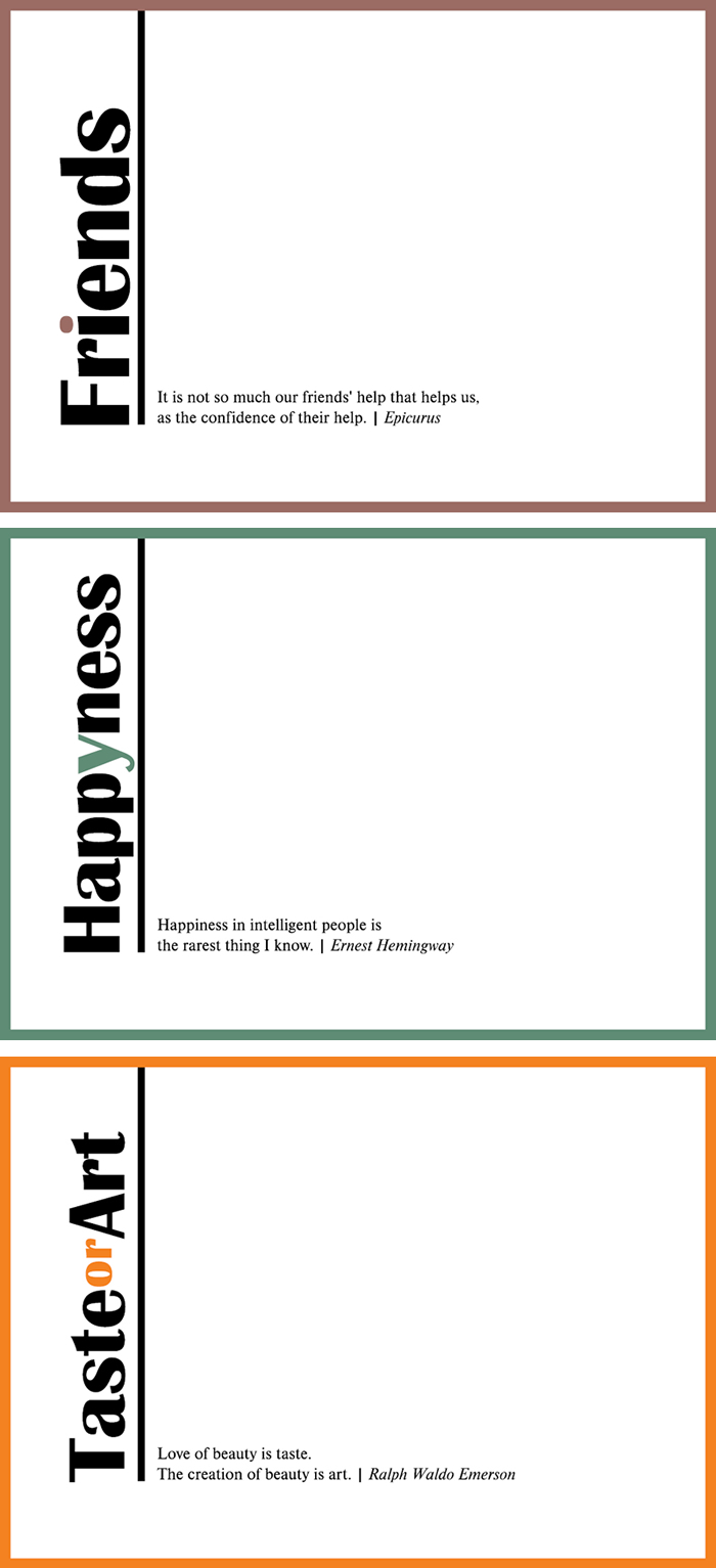 minimal design greeting cards Print, Cut, Paste, Craft!