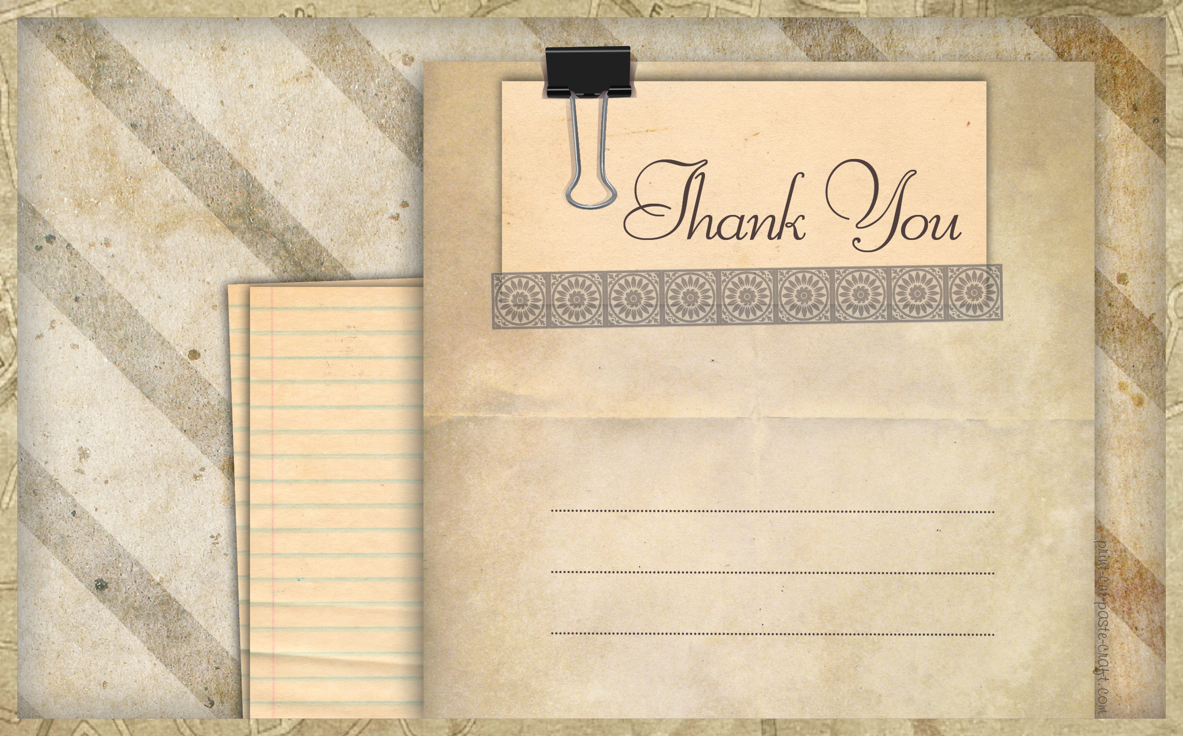 Vintage Thank You Cards Images