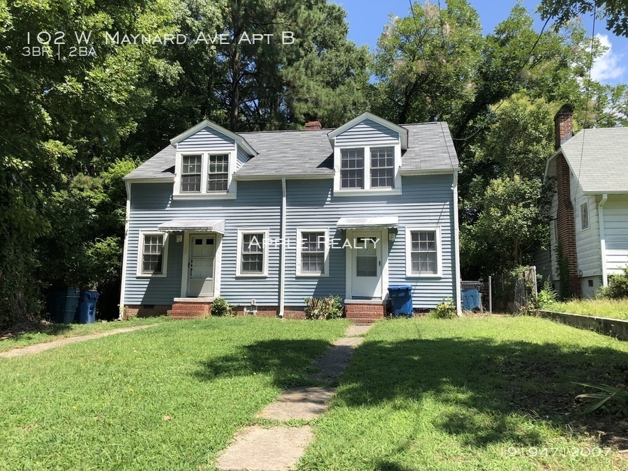 102 W. Maynard Ave Apt B, Durham, NC 27704 Apple Realty