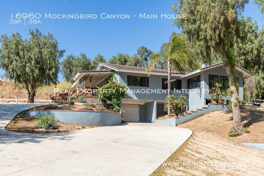 16960 Mockingbird Canyon Main House, Riverside, CA 92504 Real