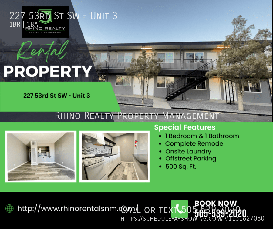 227 53rd St SW Unit 3, Albuquerque, NM 87105 Rhino Realty Property