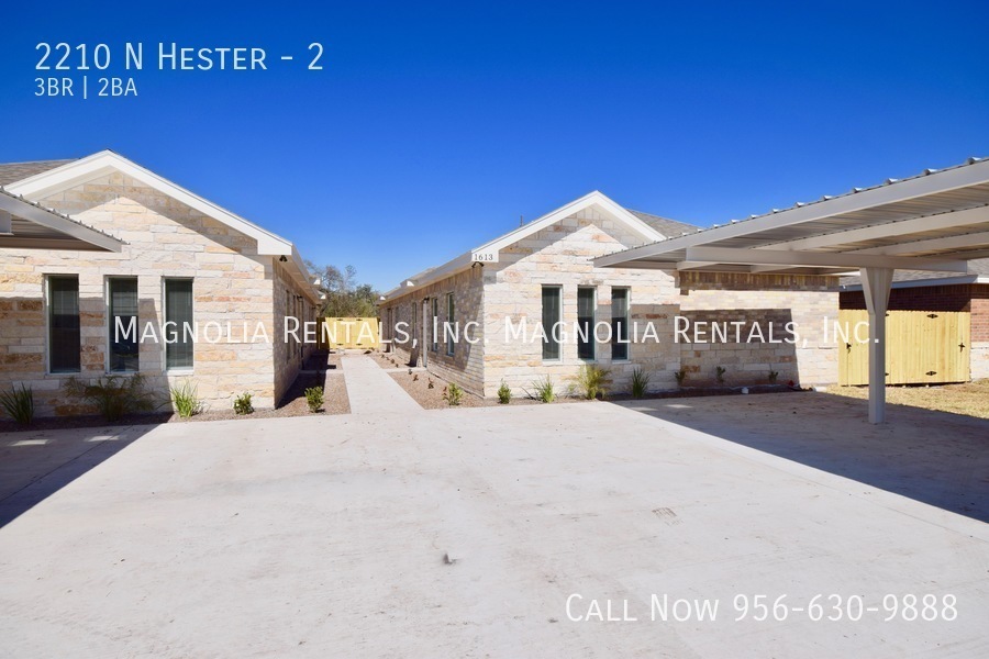 2210 N Hester 2, Edinburg, TX 78541 Magnolia Rentals, Inc.