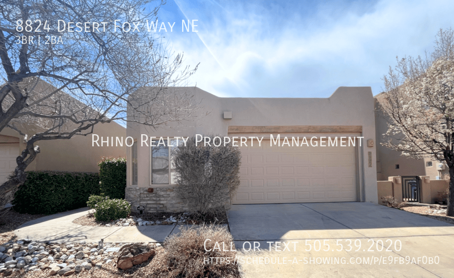 8824 Desert Fox Way NE, Albuquerque, NM 87122 Rhino Realty Property Management