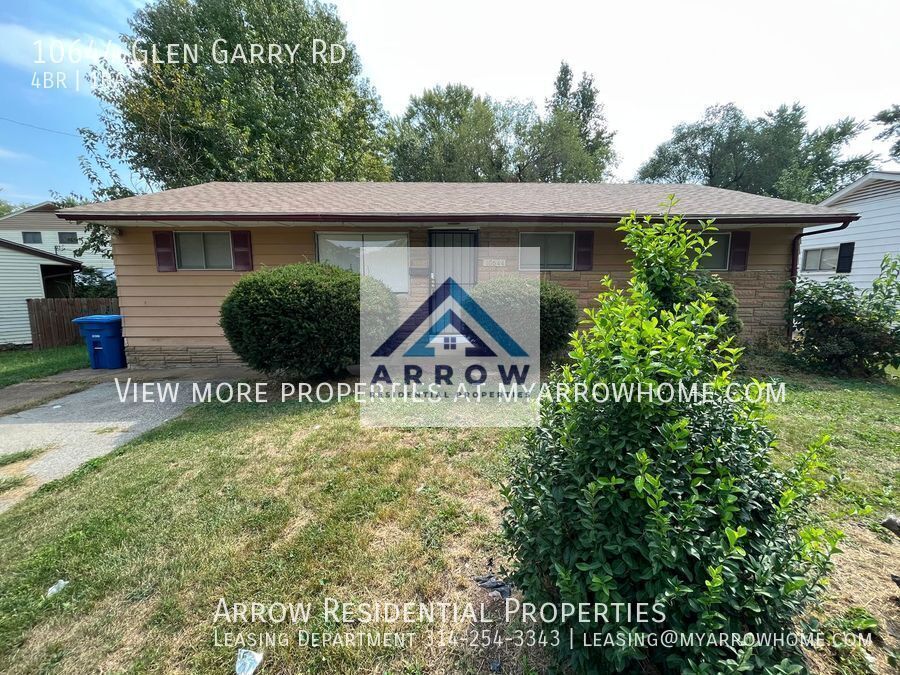 10644 Glen Garry Rd, Saint Louis, MO 63137 Arrow Residential Properties