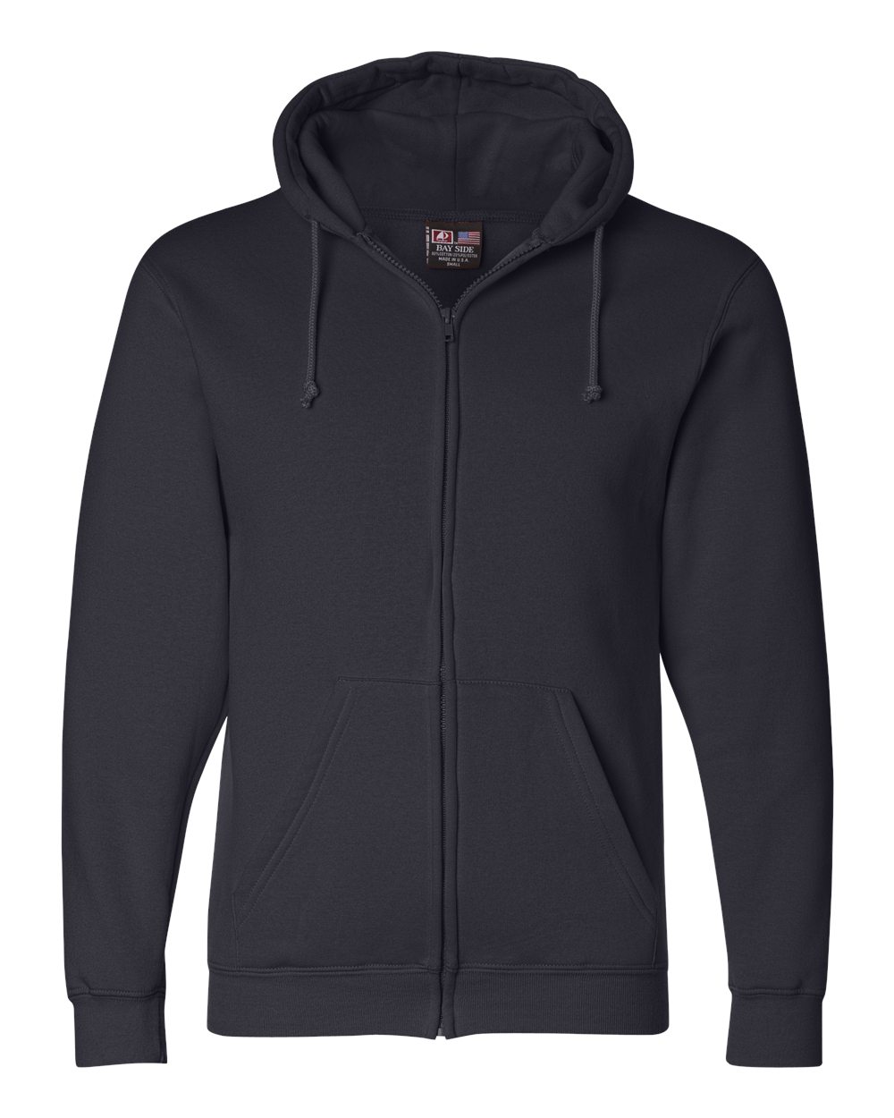 Bayside Men's Full Zip Hooded Sweatshirt BA900 S4XL eBay