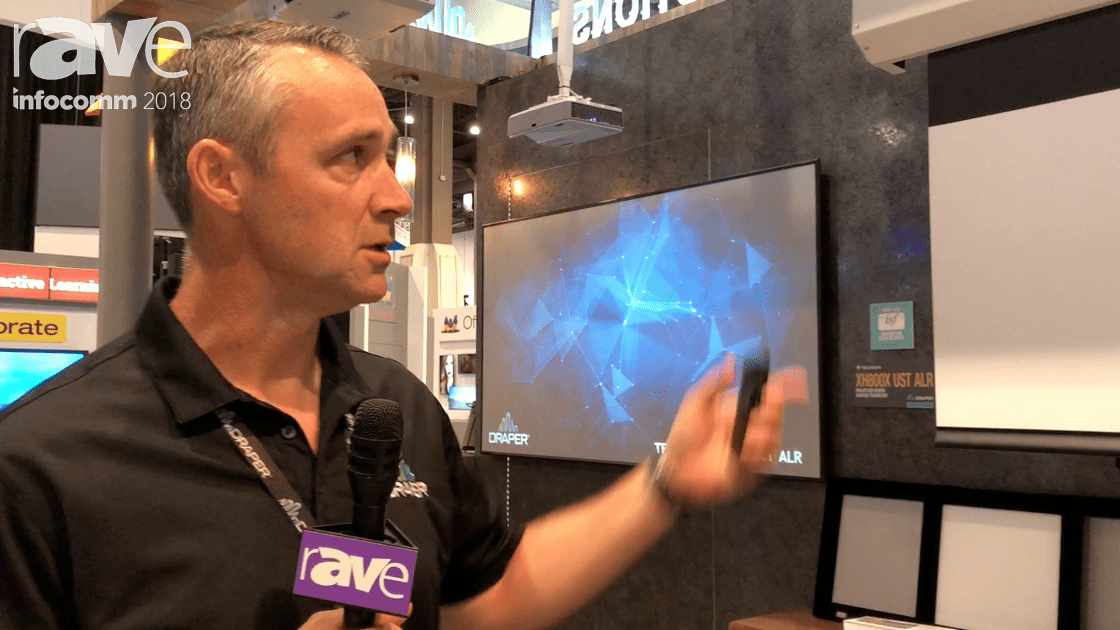 2018 Draper Presents RopeWalker Projection Screen for High