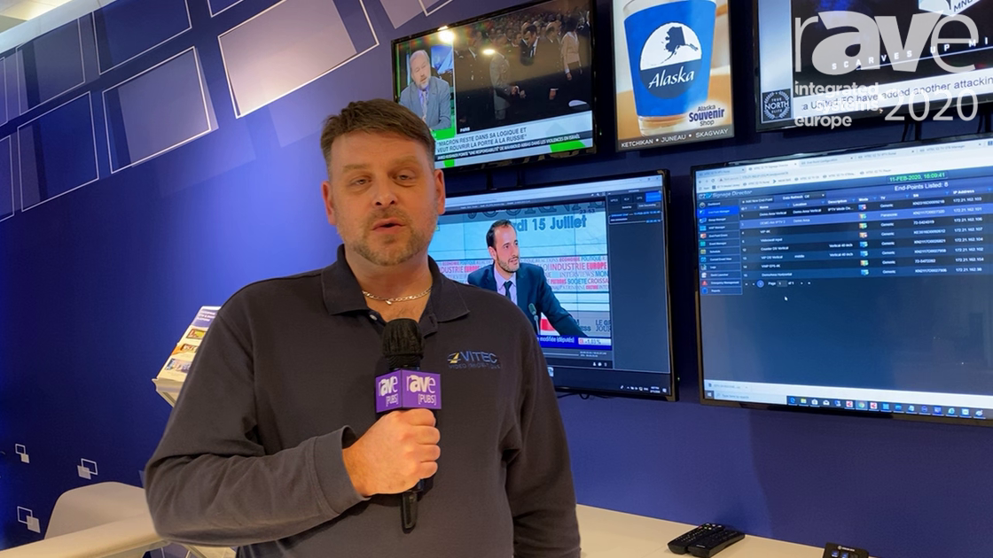 ISE 2020 VITEC Demos EZ TV Enterprise Grade IPTV Solution, Intros