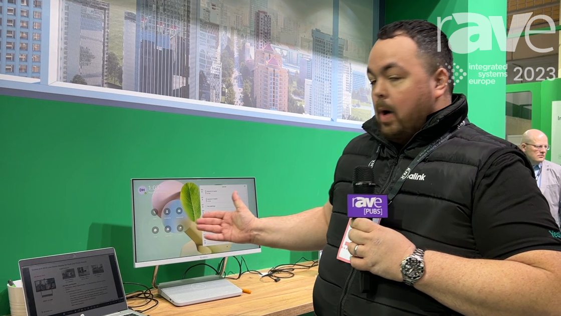ISE 2023 Yealink Establishes DeskVision A24 Desktop Collaboration