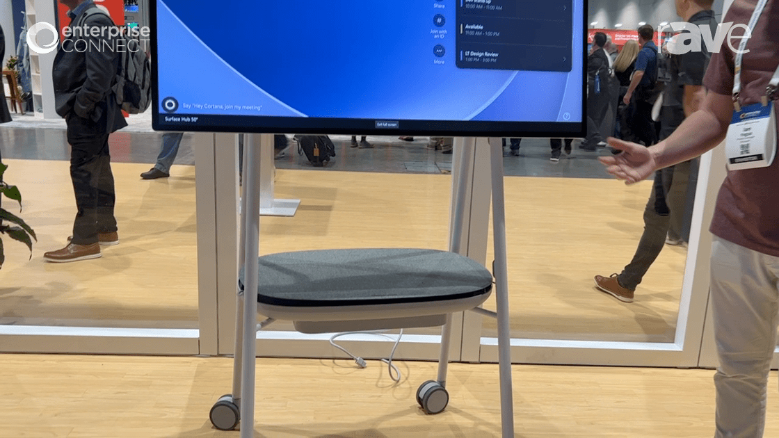 Enterprise Connect 23 Steelcase Details Roam Mobile Stand for Microsoft Surface Hub 2S rAVe