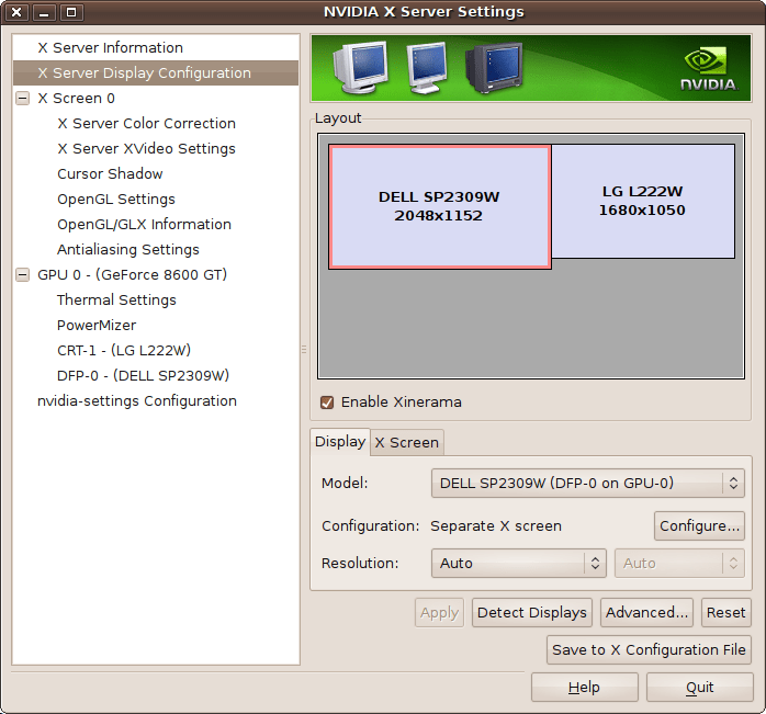 Anjanesh DualMonitors on Ubuntu