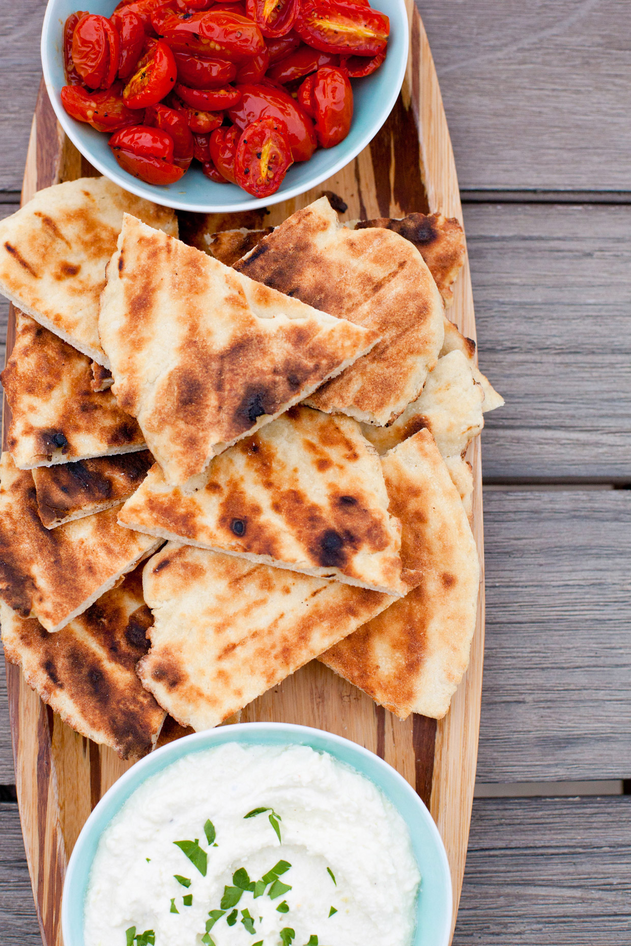 Grilled Garlic Flatbread Everyday Annie