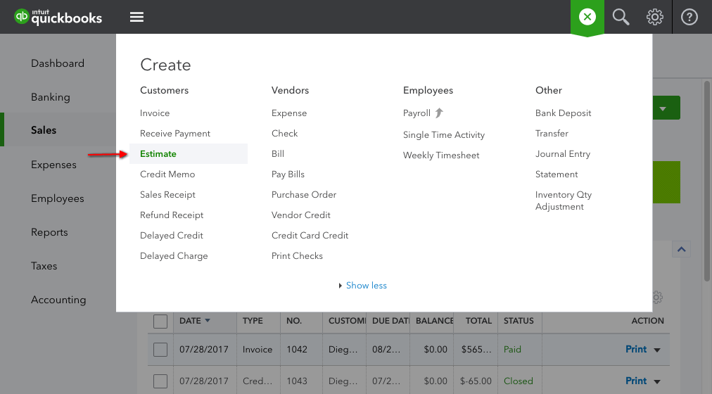 Integrating with QuickBooks Online