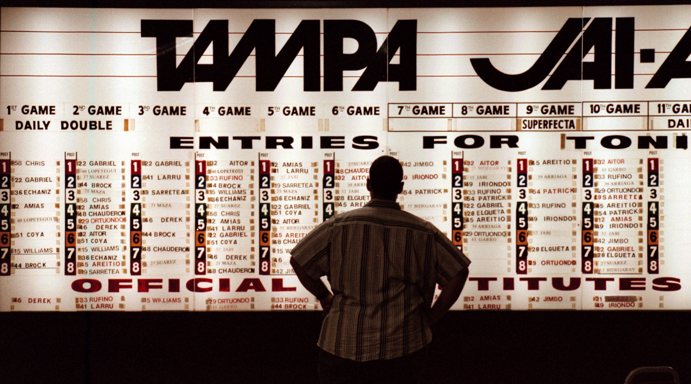 Jai alai went byebye in Tampa 20 years ago. Here is its
