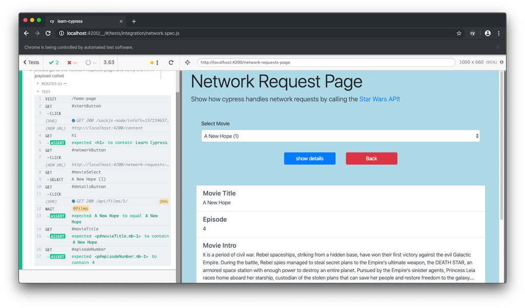 How to get started with Cypress newline