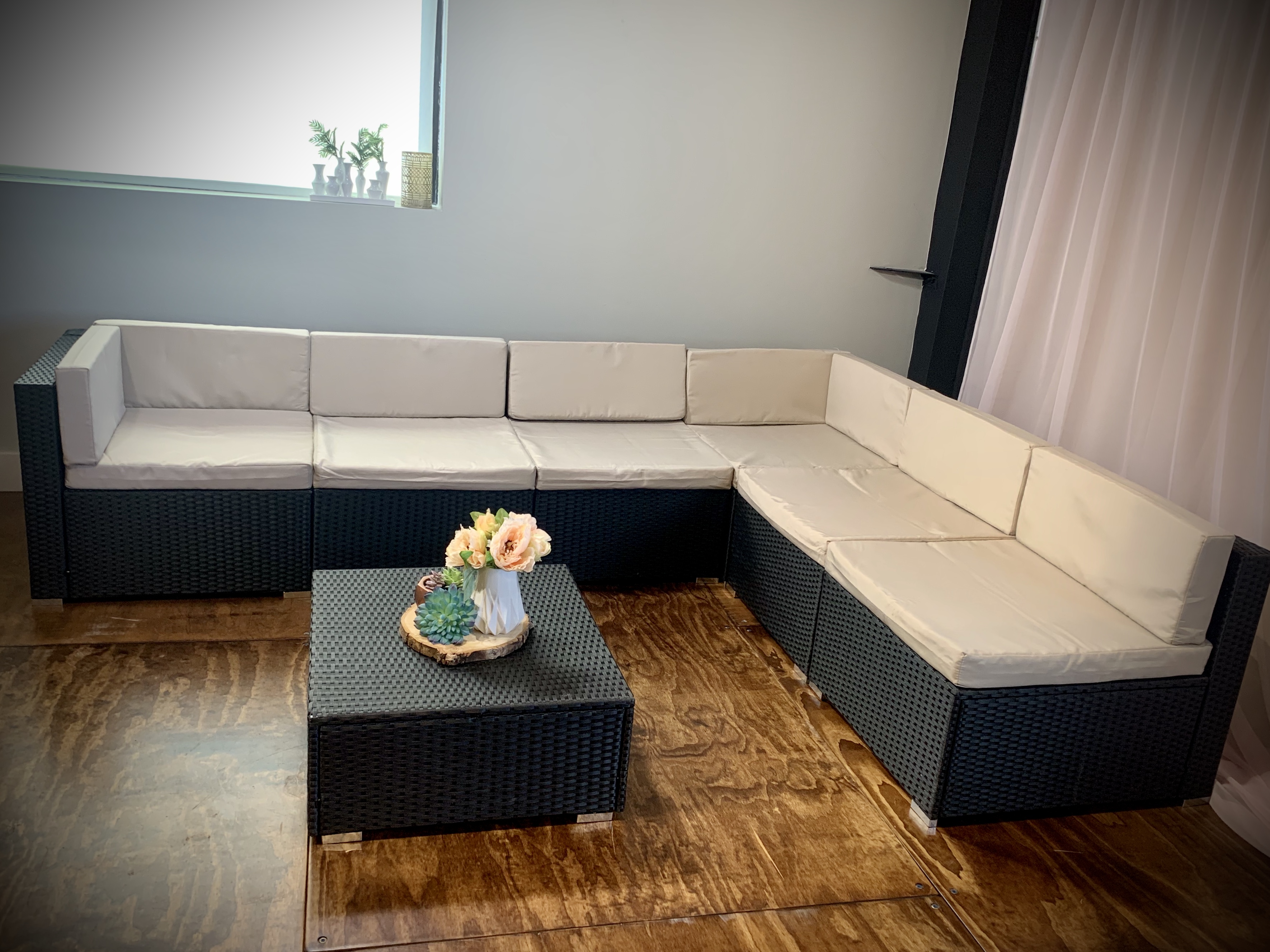 Wicker Lounge Furniture Mutton Party and Tent Rental