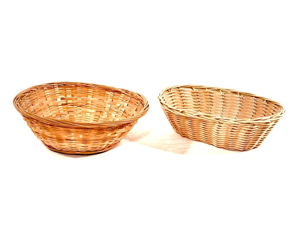 Assorted Wicker Bread Baskets Mutton Party and Tent Rental