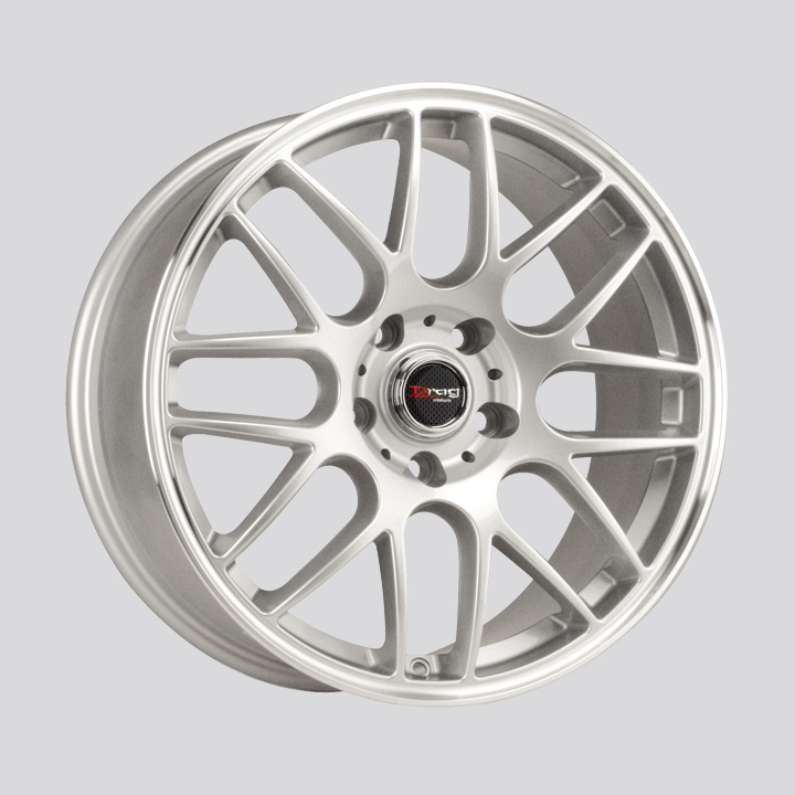 Drag Wheels DR37 Silver with Machined Lip Rim Performance Plus Tire