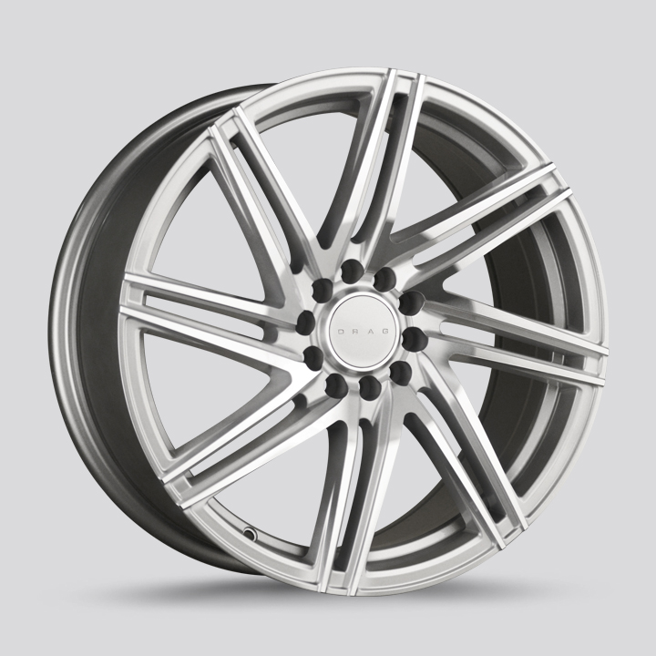 Drag Wheels DR70 Silver with Machined Face Rim Wheel Size 18x8