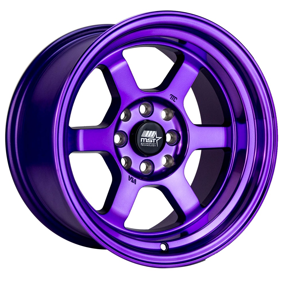 MST Wheels Time Attack Cosmic Purple Rim Wheel Size 15x8