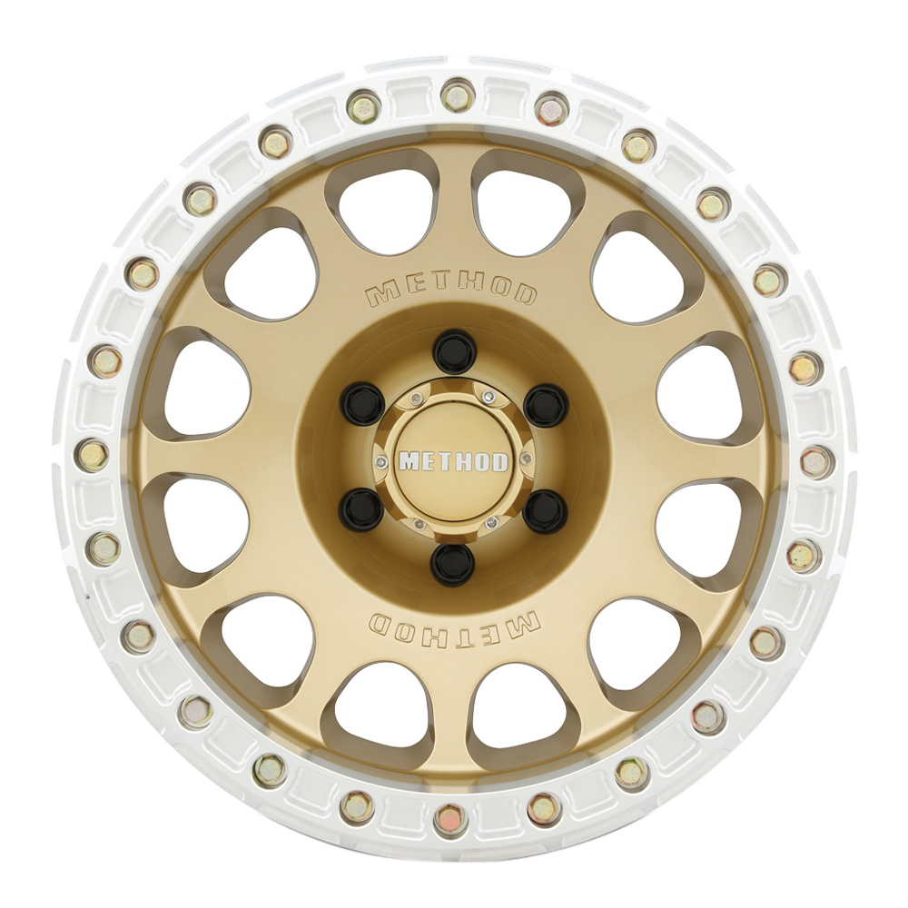 Method Wheels 105 V3 Beadlock Gold Rim Performance Plus Tire