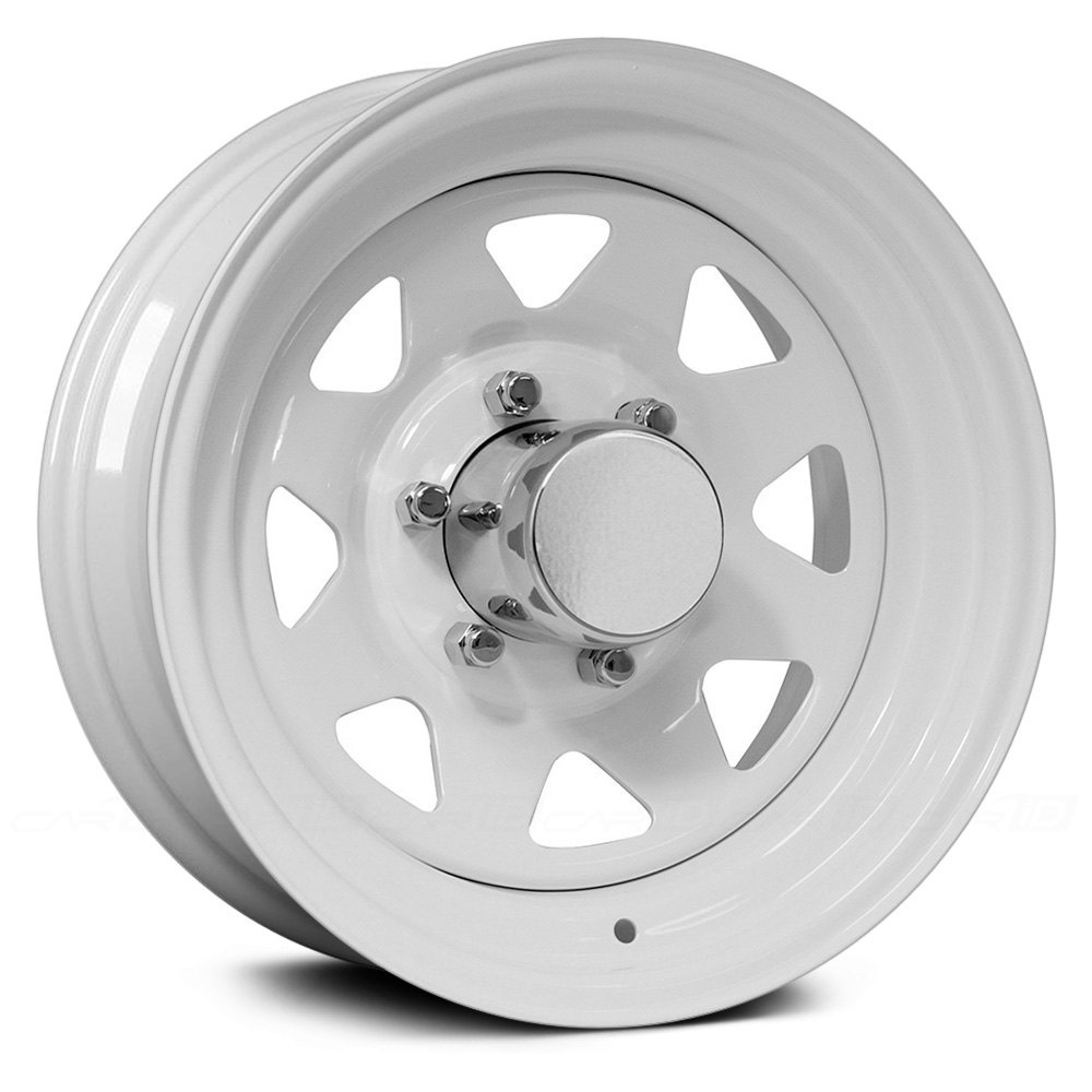 Series 82 Gloss White Rim by Pro Comp Steel Wheel Performance Plus Tire
