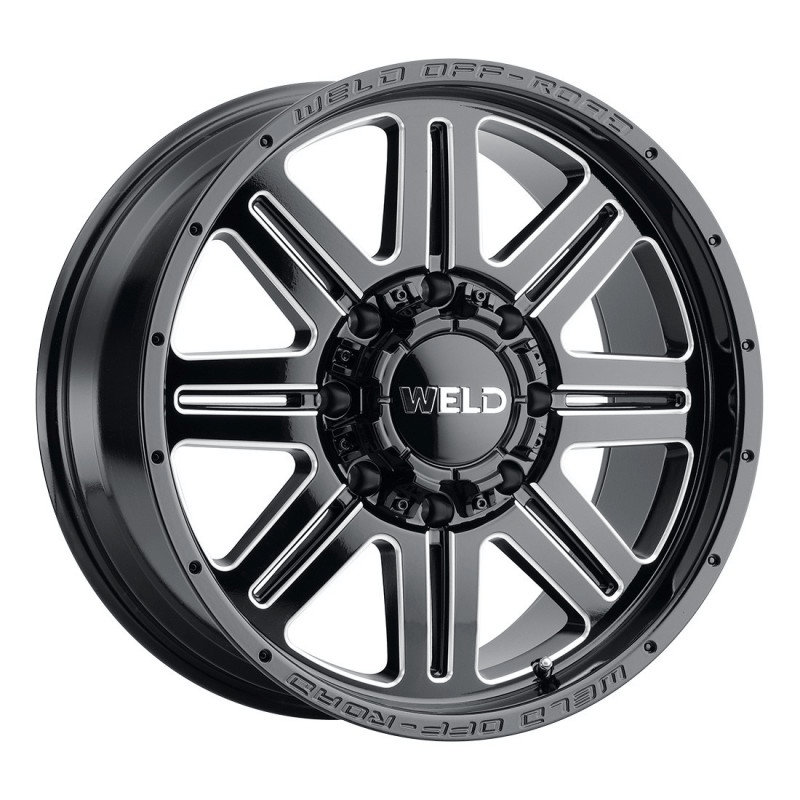 Weld OffRoad Wheels Chasm W143 Gloss Black Milled Windows Rim