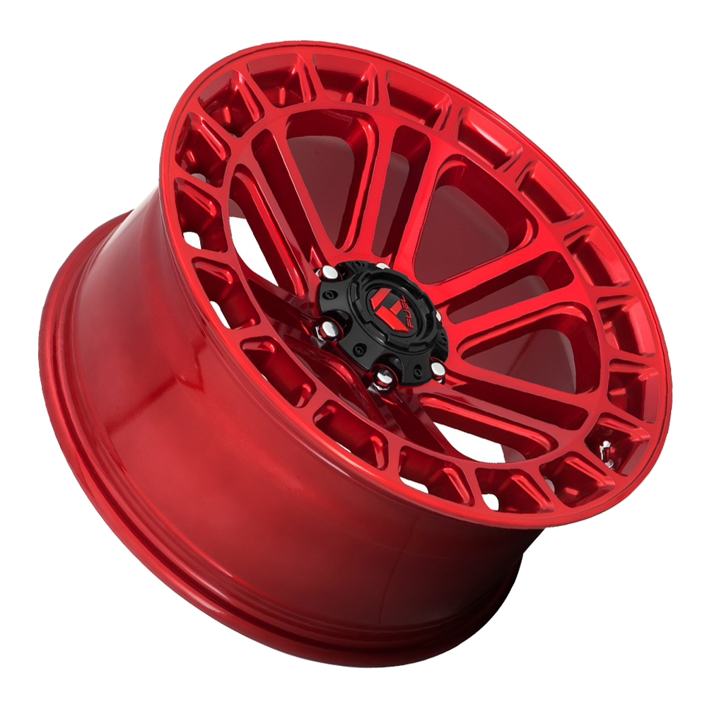 D719 Heater Candy Red Machined Rim by Fuel Wheels Wheel Size 20x10